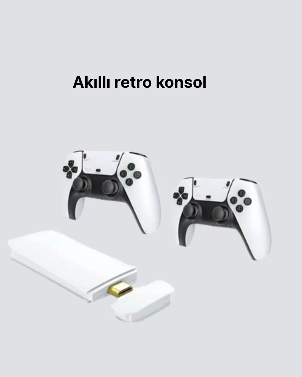 3D ve 4K Görüntü Kaliteli Çok Oyunculu Retro Oyun Konsolu görsel 5