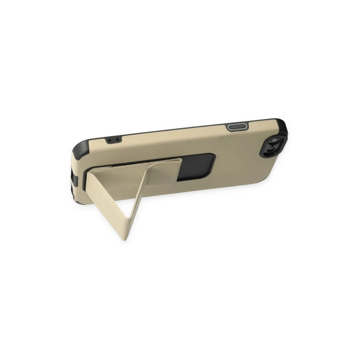 Apple İphone 6 Kılıf Mega Standlı Silikon - Gold görsel 4