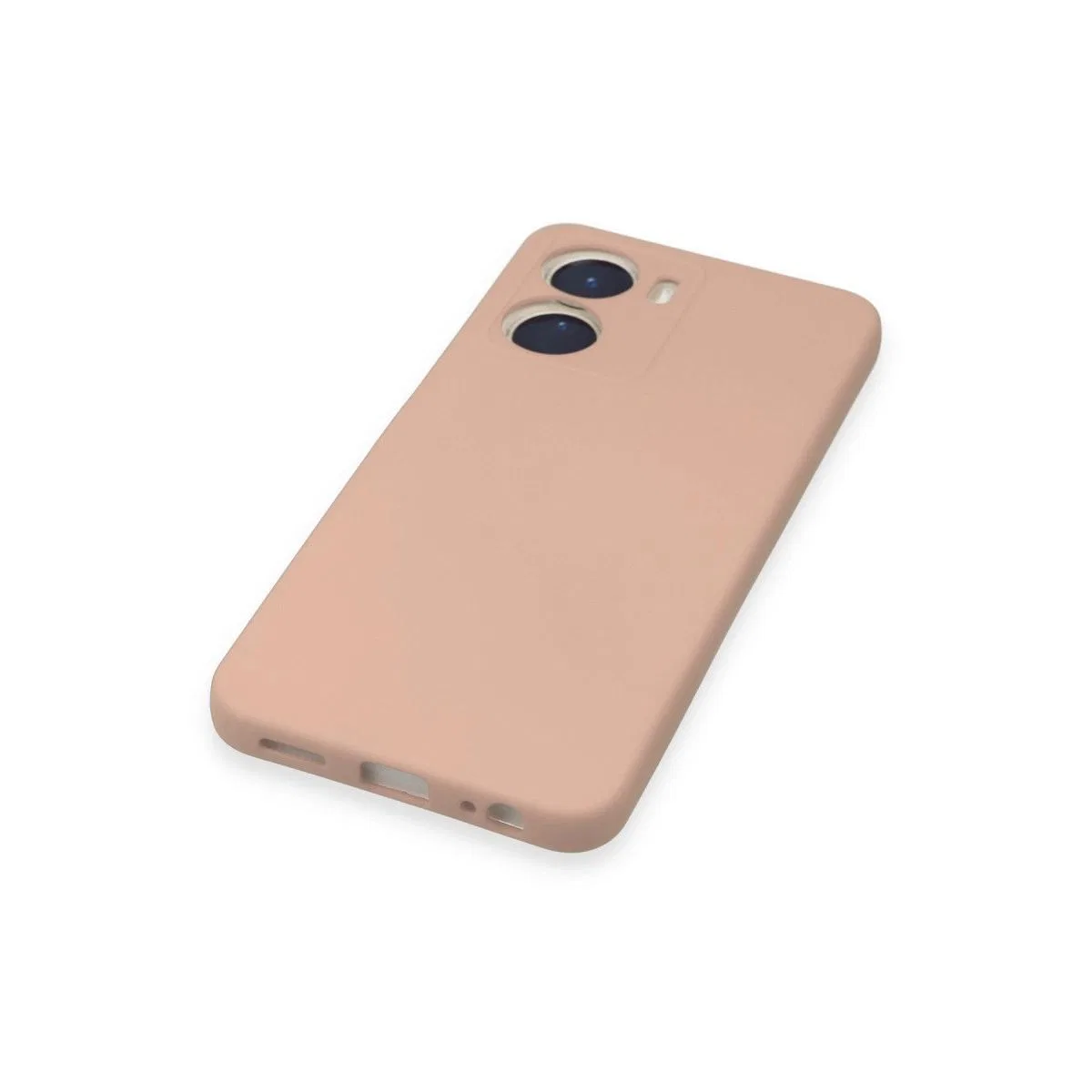 Vivo Y16 Kılıf Nano İçi Kadife Silikon - Pudra görsel 5