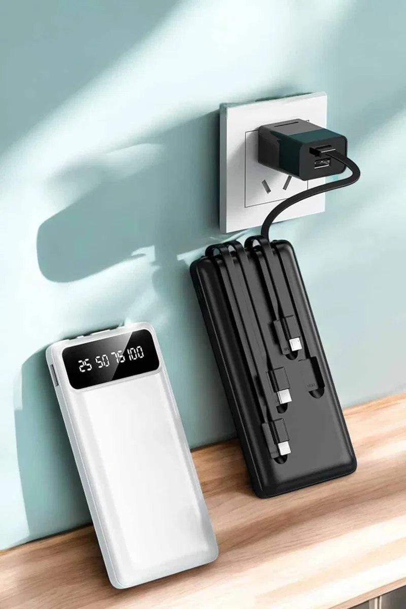 Powerbank 20. 000 Mah Dijital Göstergeli LCD Ekran Uzun Pil Ömrü görsel 3