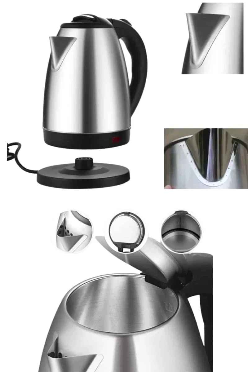 Kettle C F Tipi 220-240v Paslanmaz Çelik Elektrik Kablolu Otomatik Kapanma görsel 5