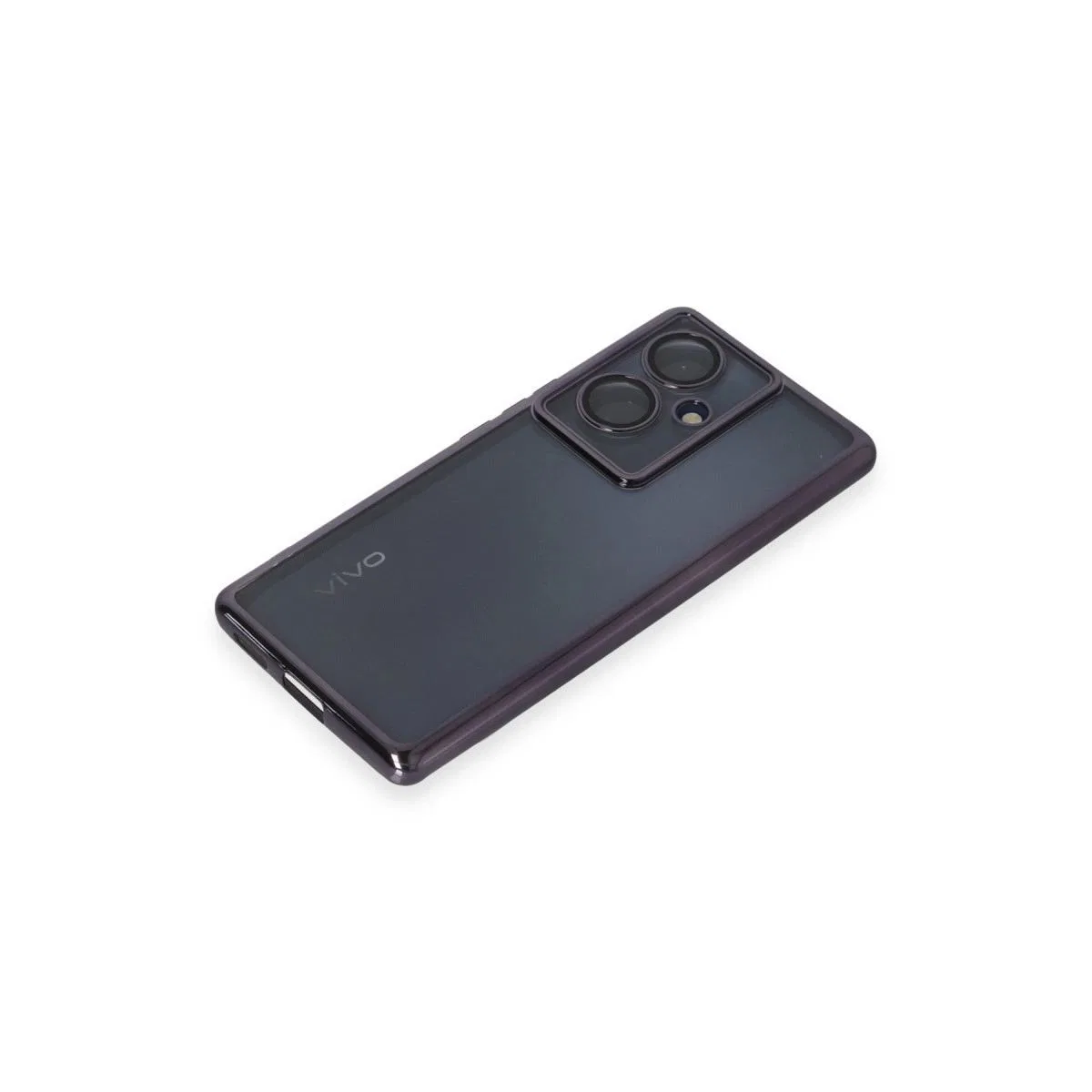Vivo V29 Lite Kılıf Razer Lensli Silikon - Mor görsel 4