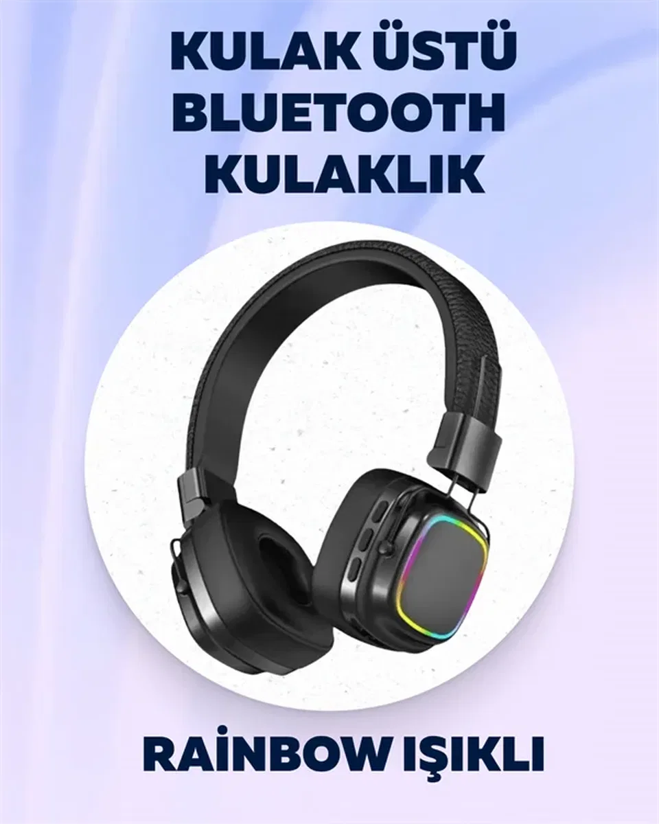 Yüksek Ses Kaliteli Kablosuz Kulak Üstü Kulaklık – BT 5. 3 görsel 2