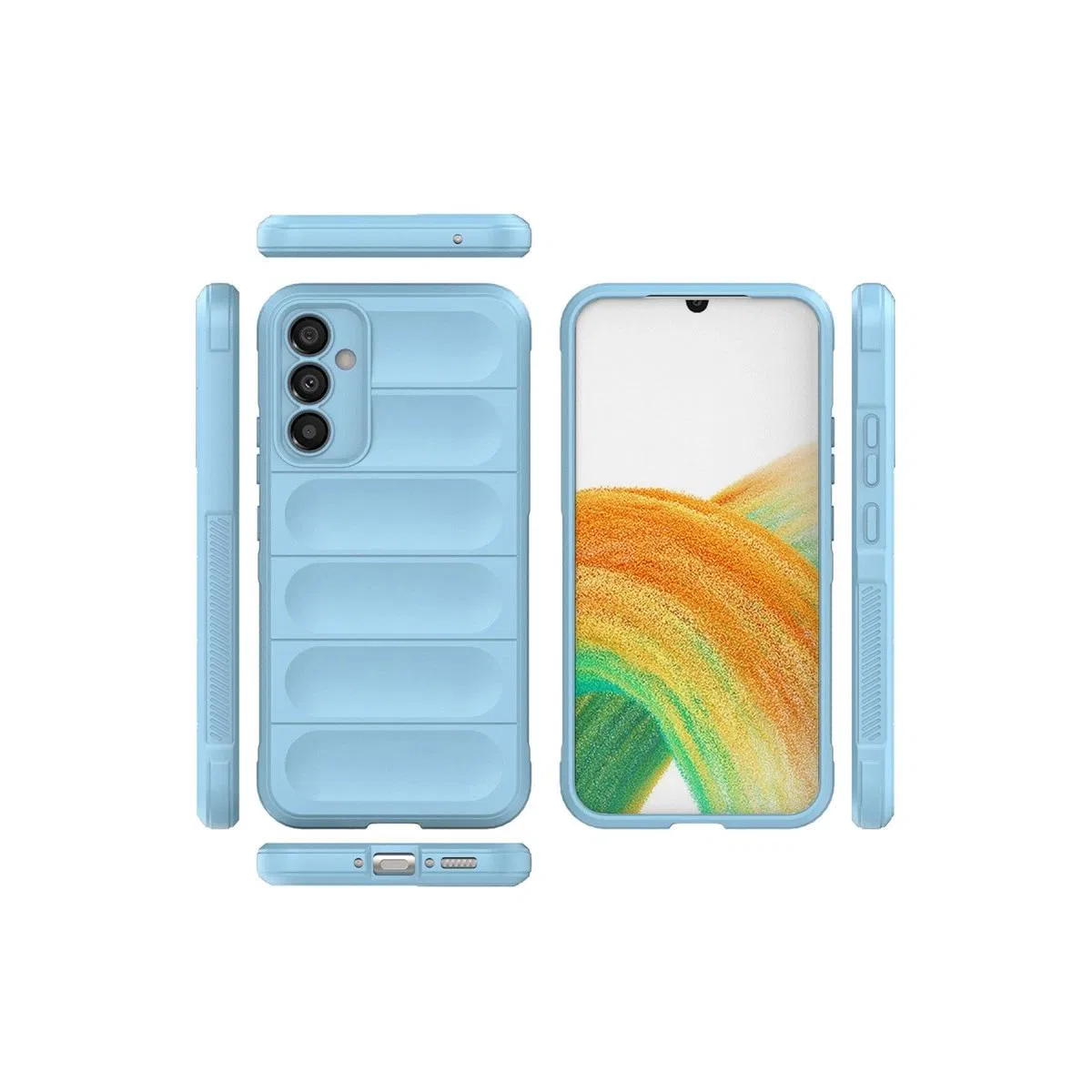 Samsung Galaxy A25 5g Kılıf Optimum Silikon - Sky Blue görsel 2