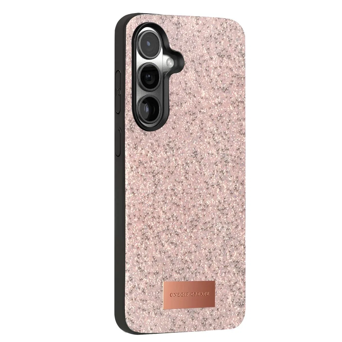 Onegif Samsung Galaxy S24 Plus Bright Simli Kapak - Pembe görsel 3