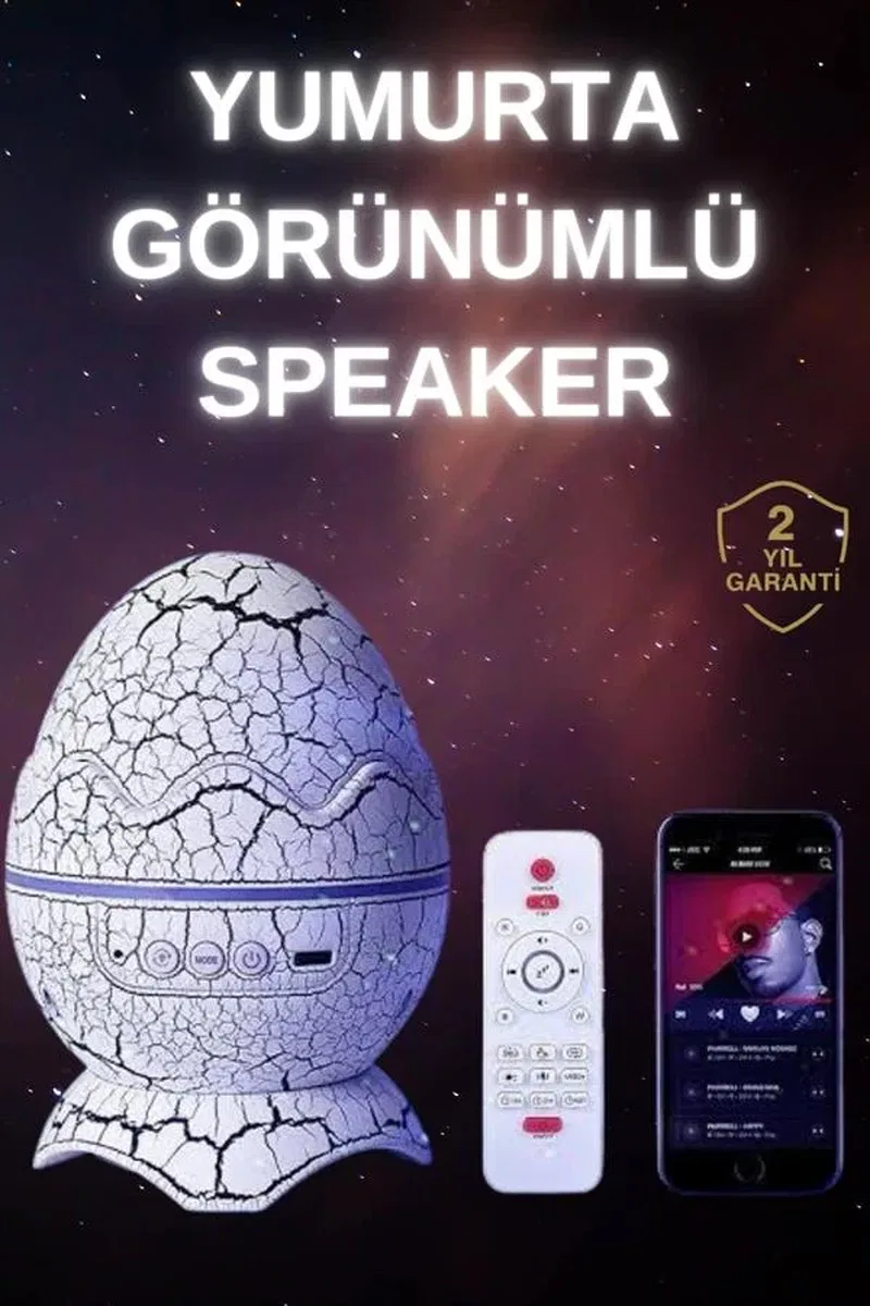 Dinozor Speaker Renk Değiştirme Projeksiyon Modu Bluetooth Hoparlör Gece Lambası Yeni Nesil görsel 2