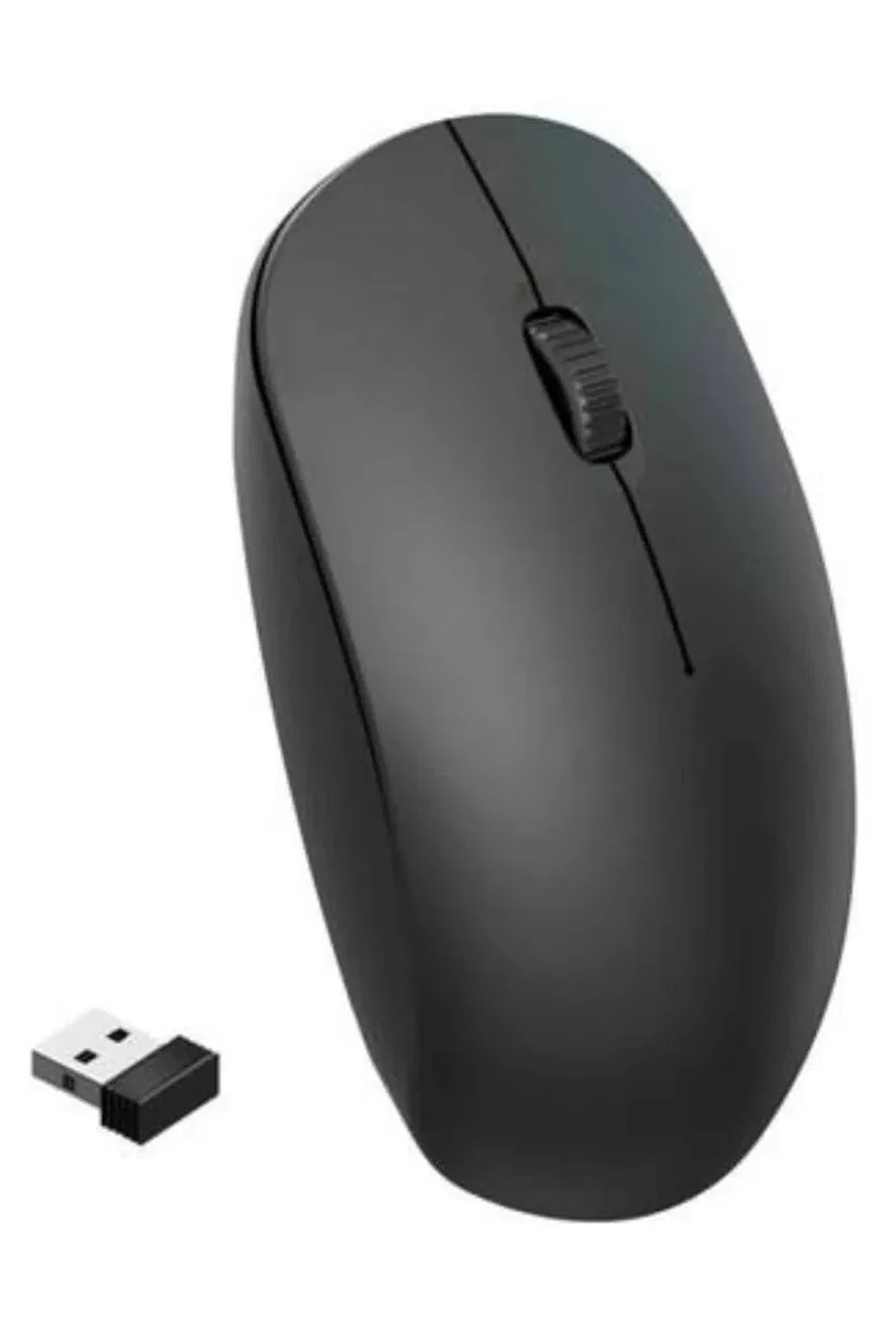 Siyah Kablosuz Mouse Wireless Mouse Minimal Tasarım görsel 5