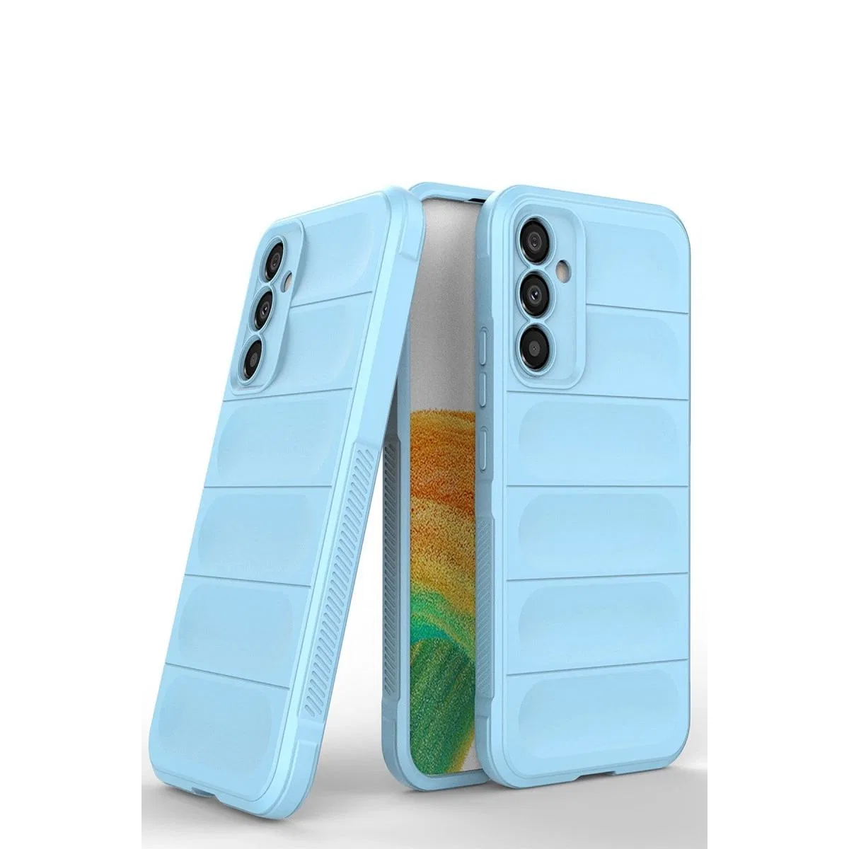 Samsung Galaxy A05s Kılıf Optimum Silikon - Sky Blue görsel 4