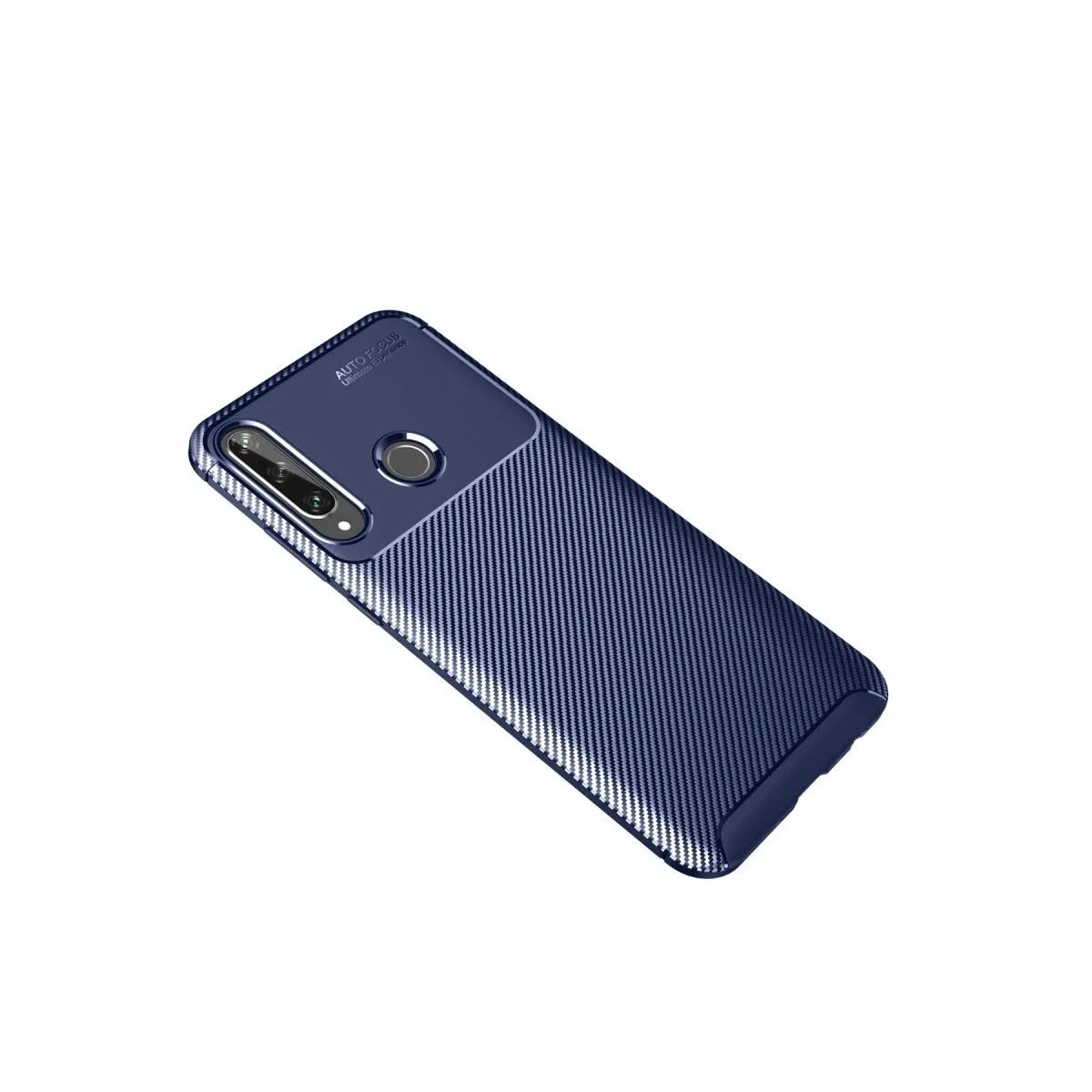 Huawei Y6p Kılıf Auto Focus Karbon Kapak - Lacivert görsel 2