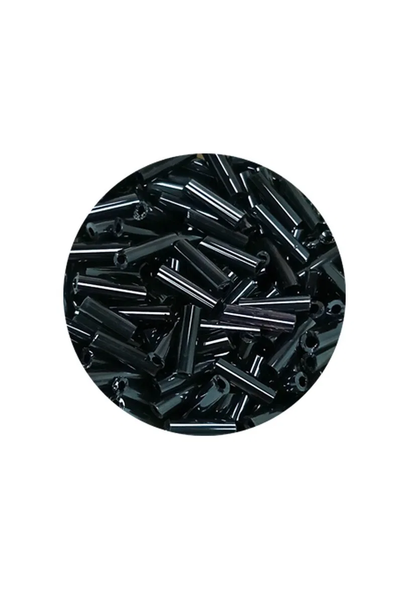 Uzun Boru Kesme Boncuk Çap 2mm Uzunluk 10 mm - 60 Gram - Koyu Yeşil - BNC266 görsel 2