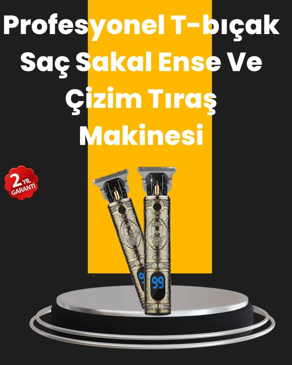 0. 1 Mm Hassas Kesim Tıraş Makinesi Şarjlı Metal Gövde
