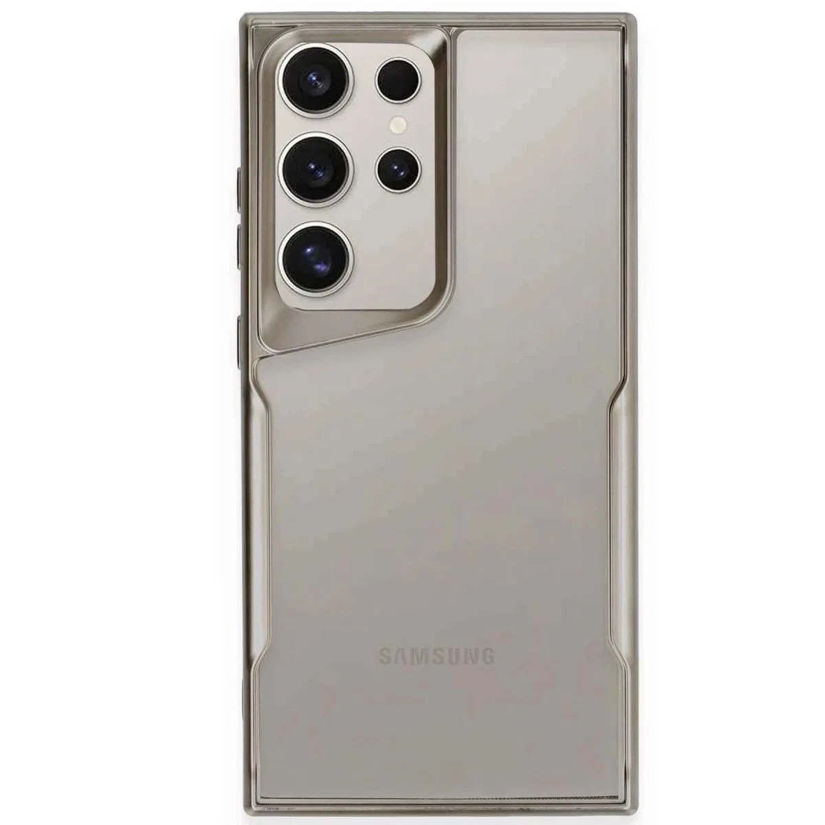Samsung Galaxy S25 Ultra Kılıf Boyi Silikon Kapak - Titan Gri