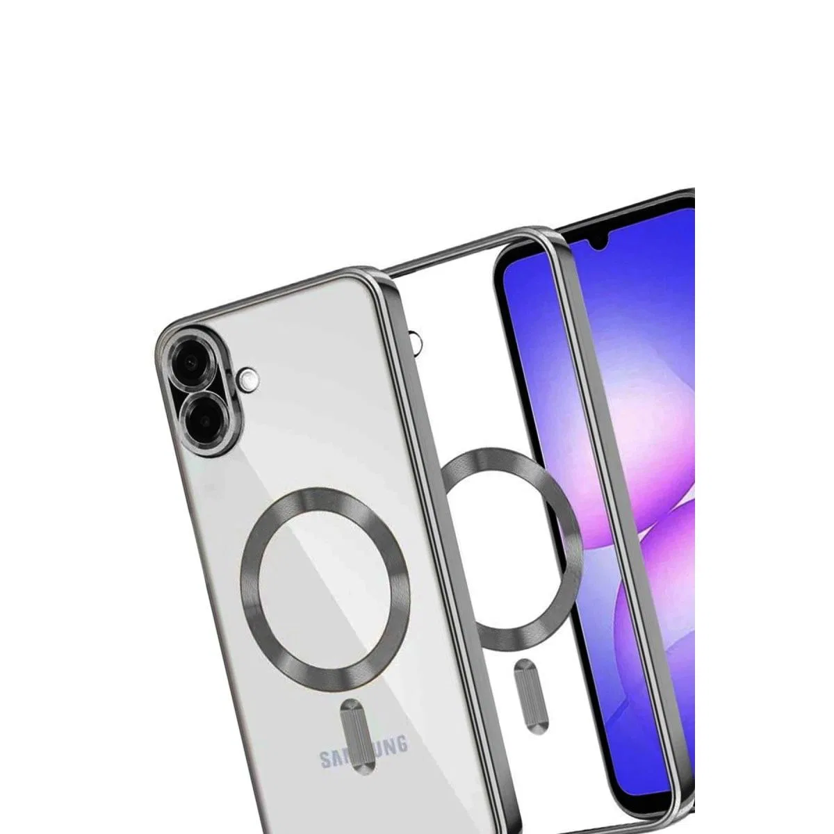 Samsung Galaxy A07 4g Kross Magneticsafe Kapak - Titan Gri görsel 3