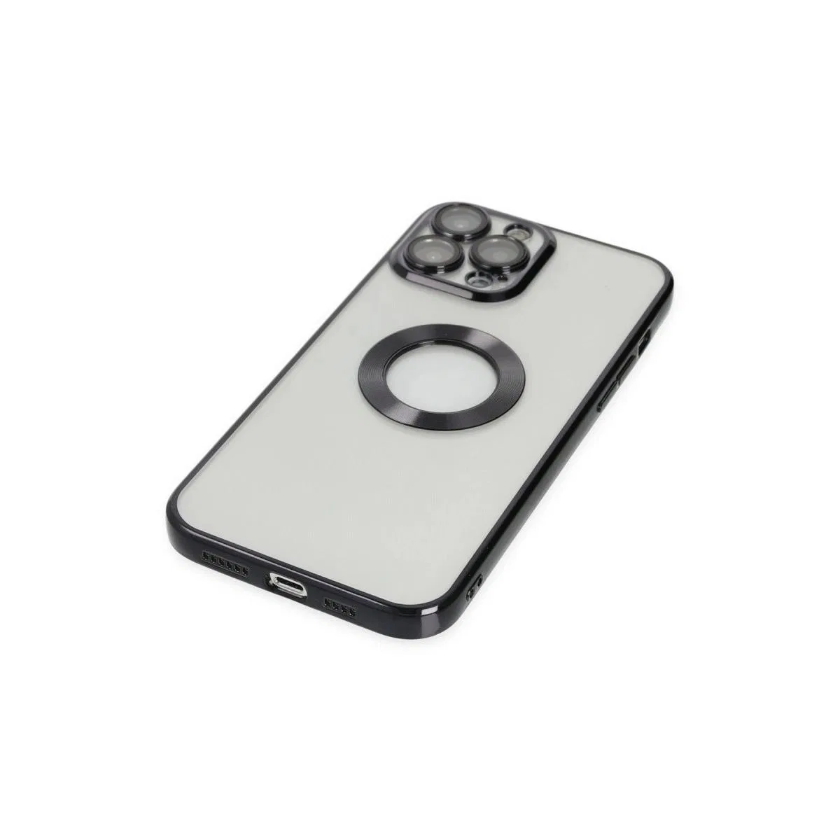 Apple İphone 14 Pro Kılıf Slot Silikon - Siyah görsel 4