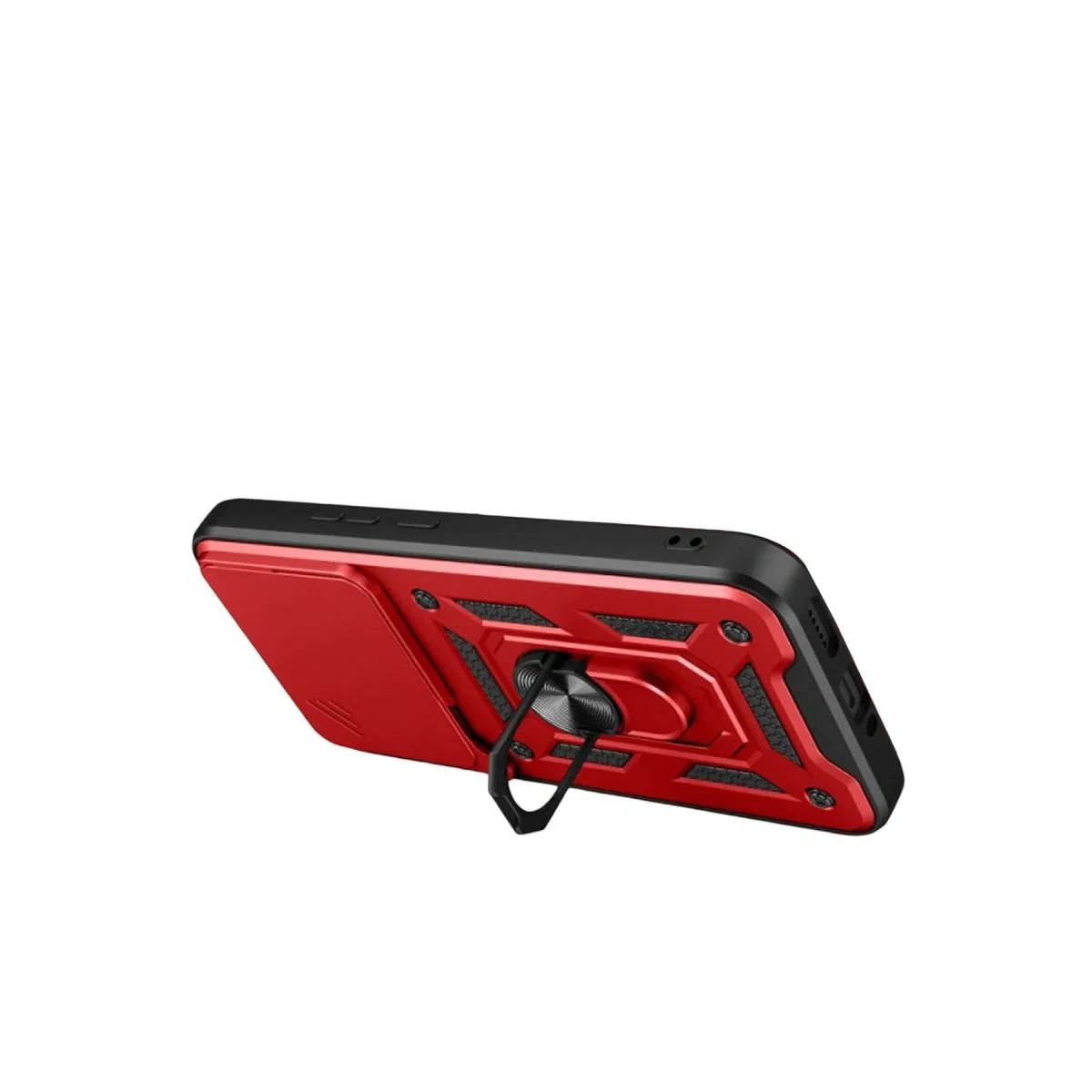 Xiaomi Mi 15t Pro Pars Lens Yüzüklü Silikon - Kırmızı görsel 2