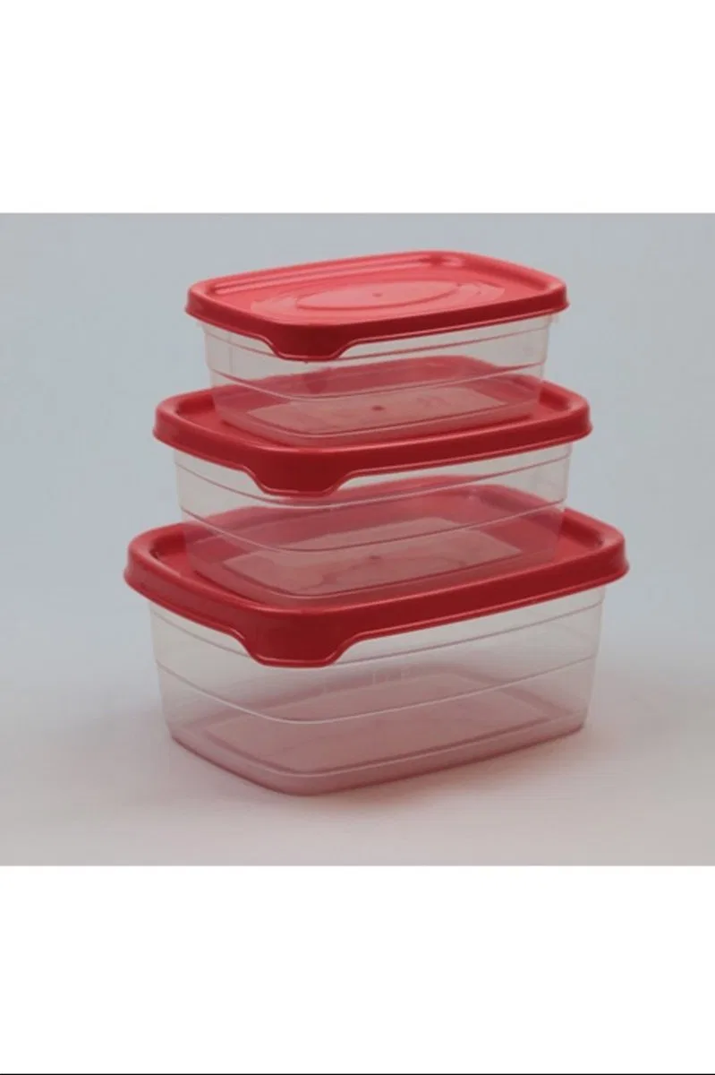Plastik Saklama Kabı 3'lü 400 Ml - 670 Ml - 1. 2 Lt. Royaleks-BNM-0513
