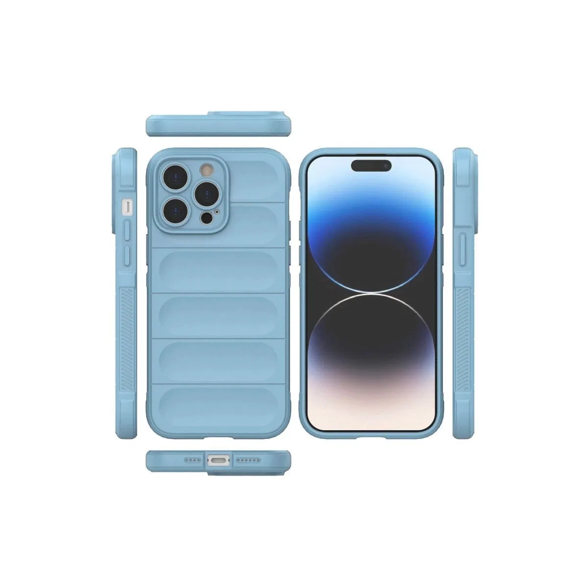Apple İphone 14 Pro Kılıf Optimum Silikon - Sky Blue görsel 2
