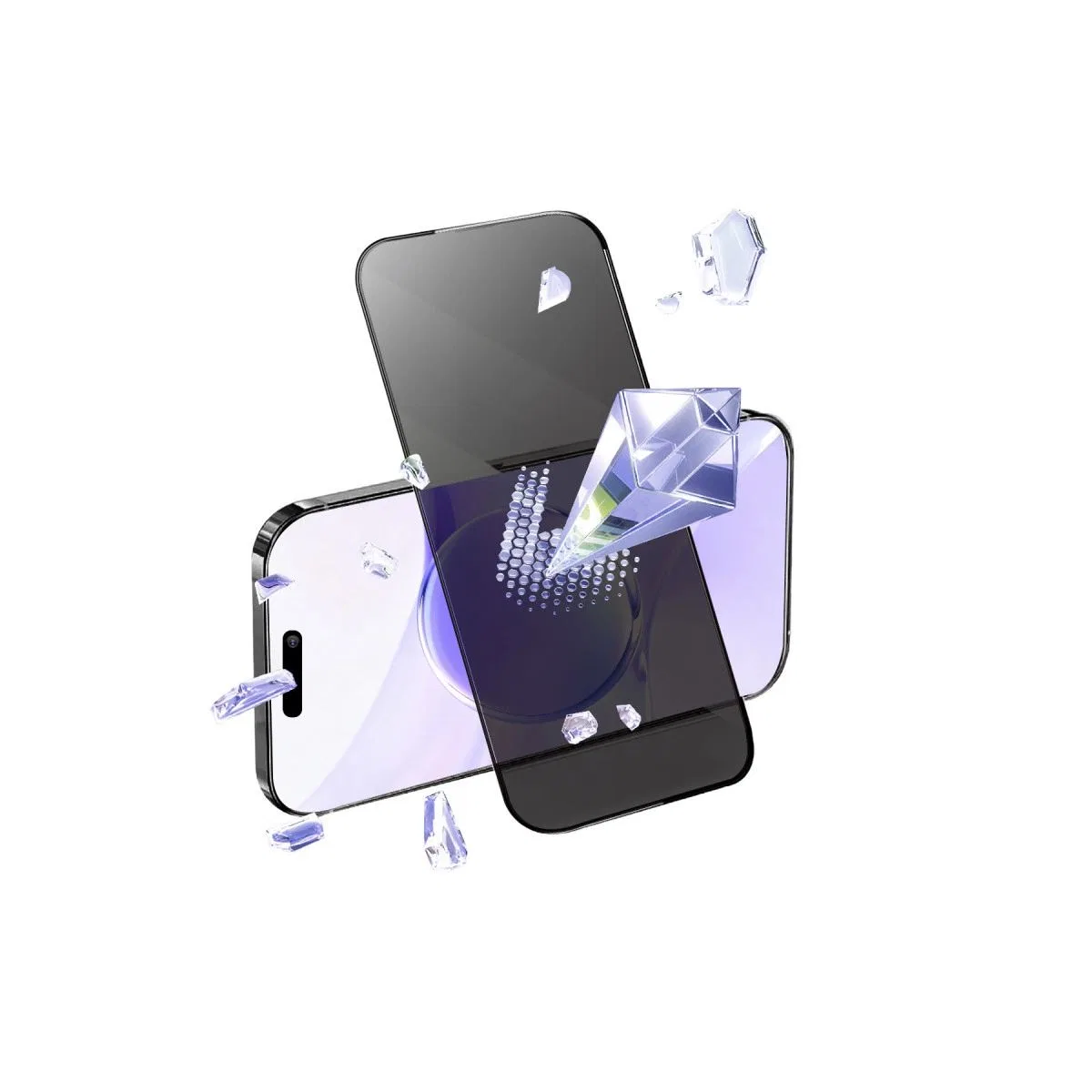 Apple İphone 14 Bilvis 5in1 5d Magic Hayalet Cam Ekran Koruyucu - Siyah görsel 4