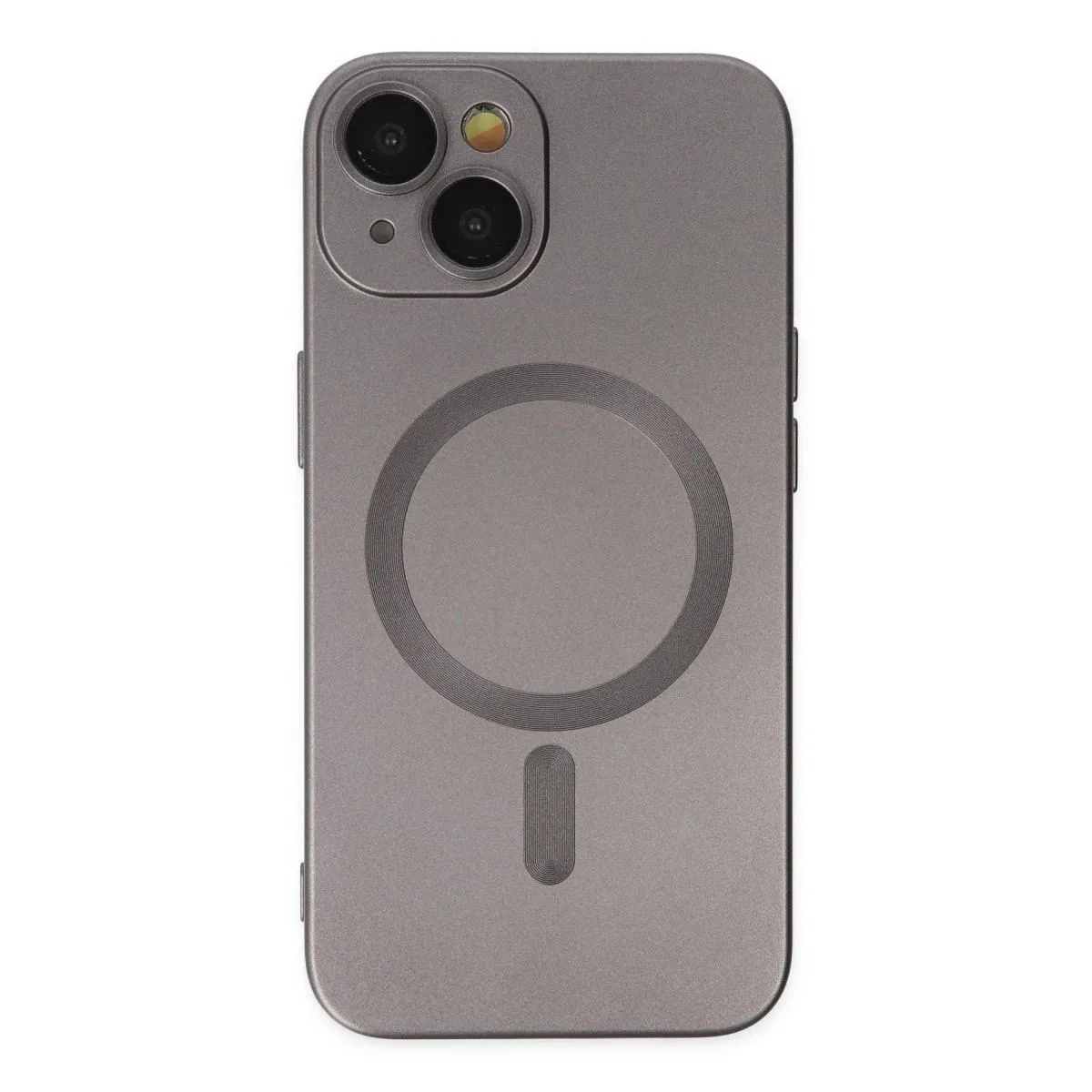 Apple İphone 14 Plus Kılıf Moshi Lens Magneticsafe Silikon - Füme