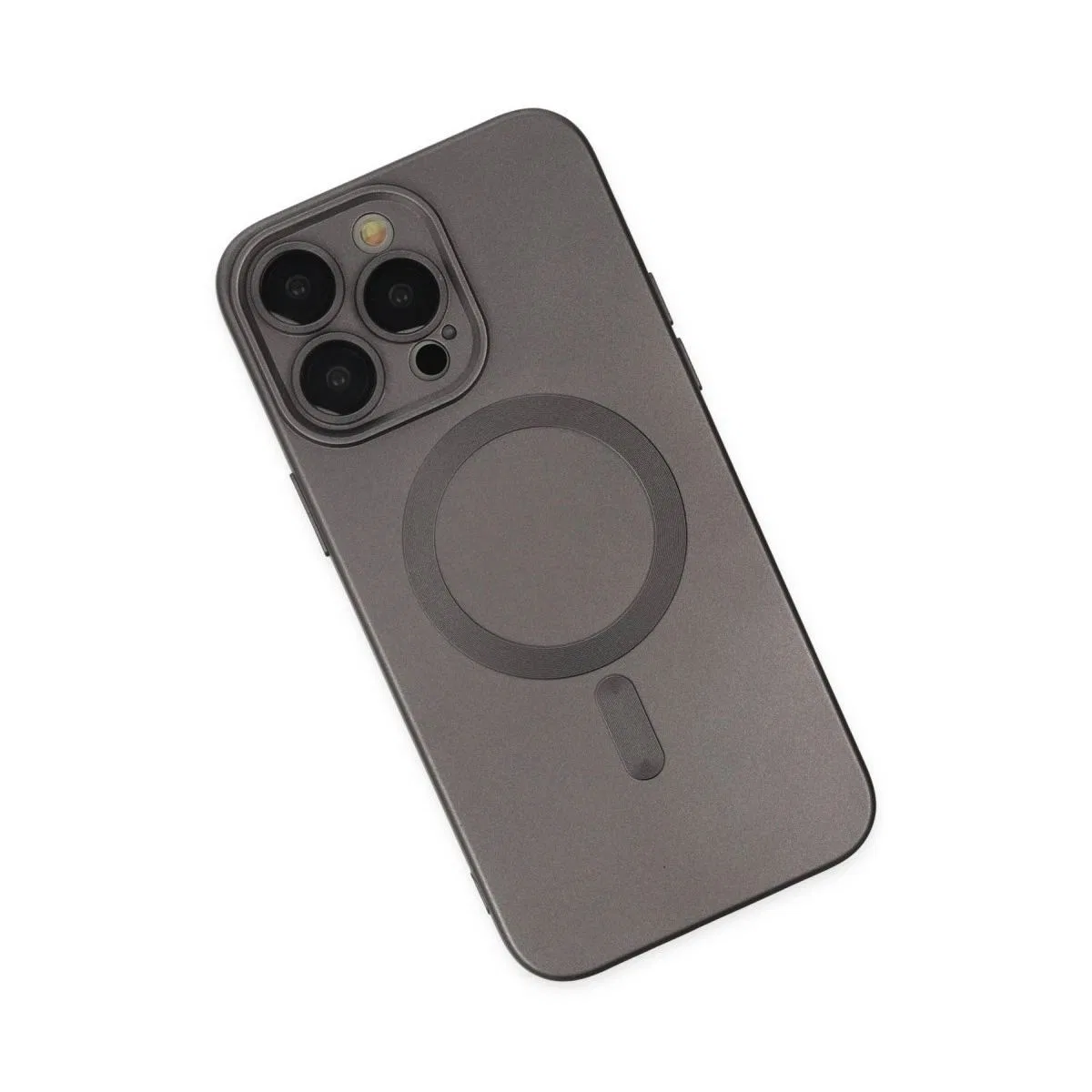 Apple İphone 13 Pro Kılıf Moshi Lens Magneticsafe Silikon - Füme görsel 3