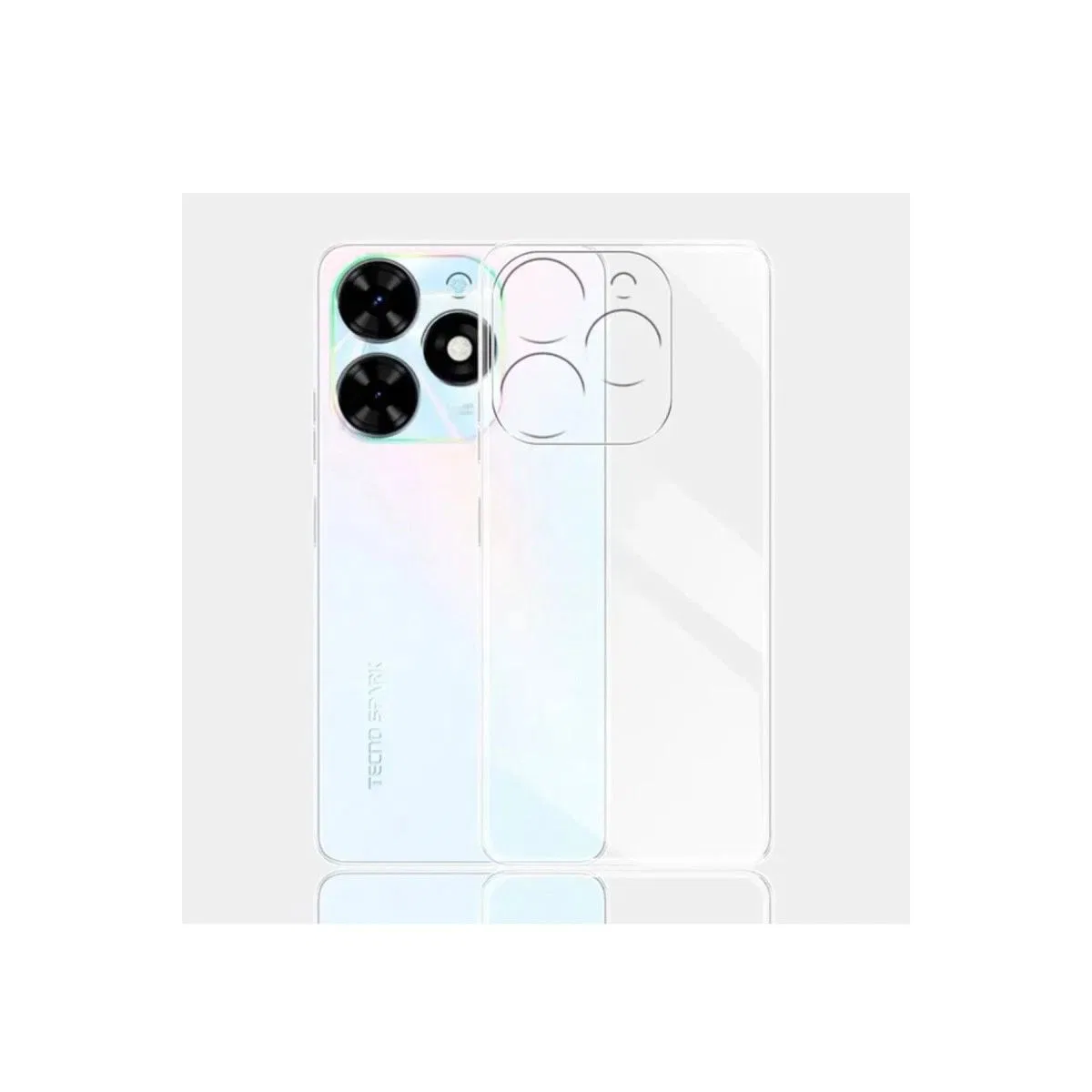 Tecno Spark Go 2024 Kılıf Lüx Şeffaf Silikon görsel 2