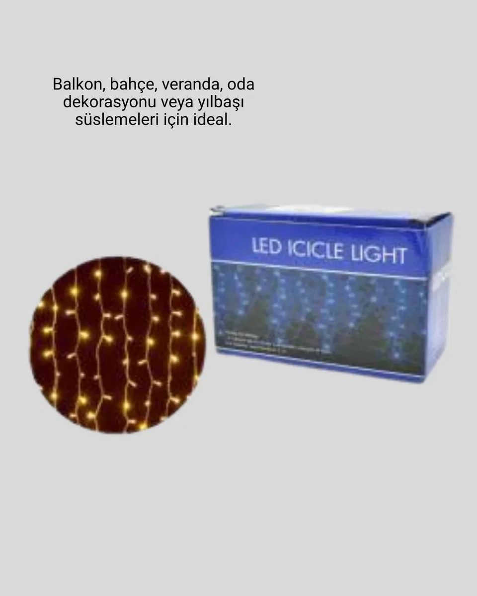 4 Metre Şelale Led Işık Perdesi Dekoratif görsel 2