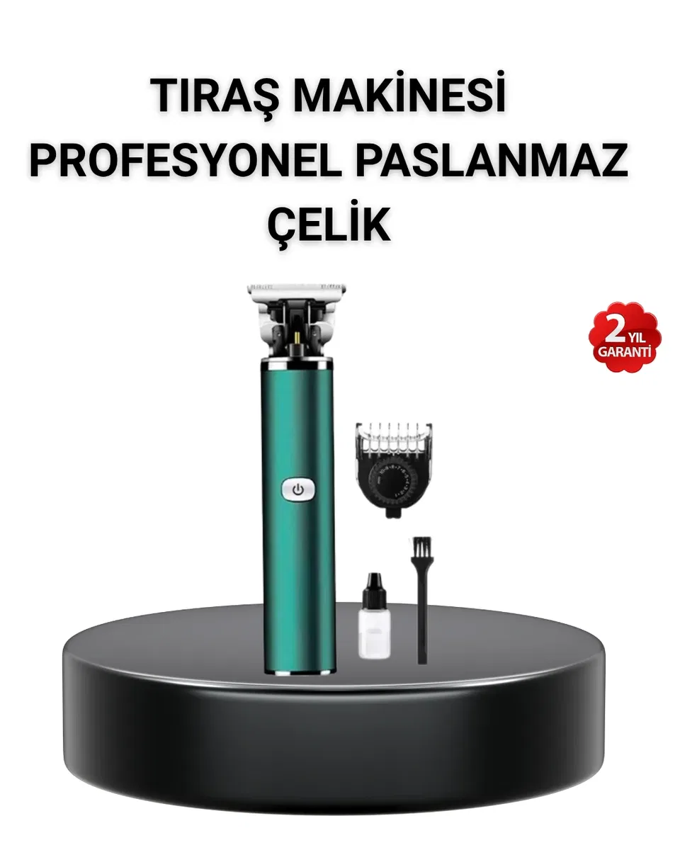 180 Dakika Kullanım Süreli Şarjlı Tıraş Makinesi – Hızlı Şarj, USB Girişli, Yüksek Kapasiteli