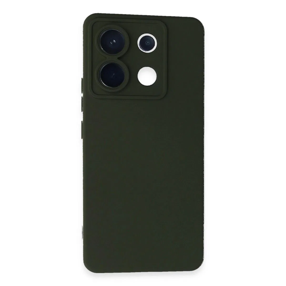 Xiaomi Redmi Note 13 Pro 5g Kılıf Nano İçi Kadife Silikon - Koyu Yeşil
