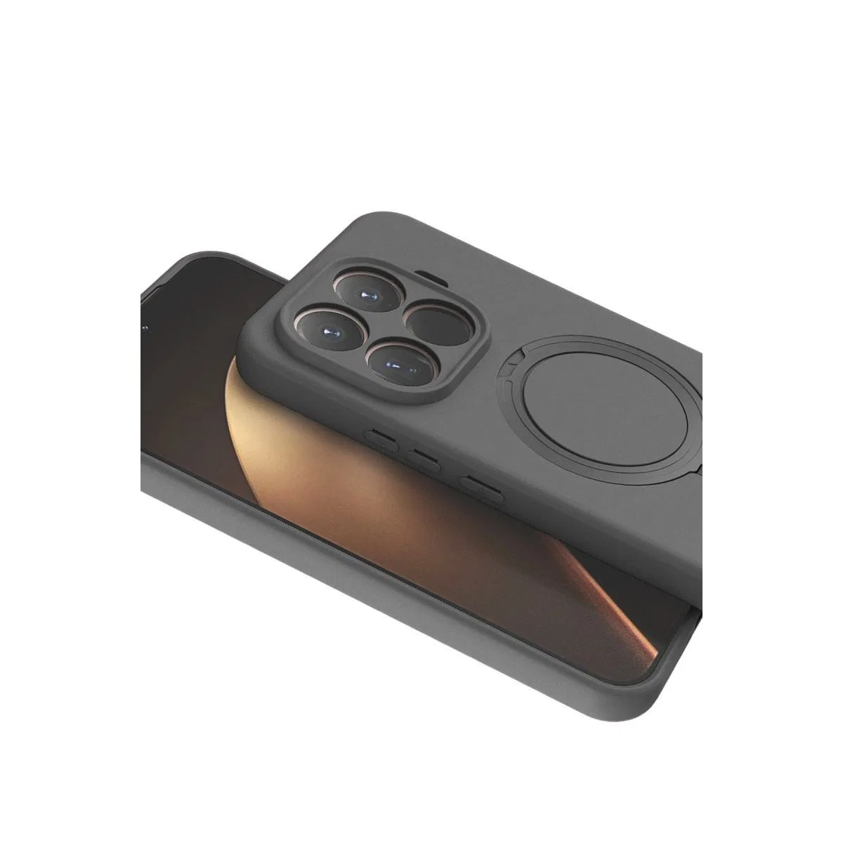 Xiaomi Mi 15t Pro Regal Magsafe Standlı Kapak - Titan Gri görsel 2