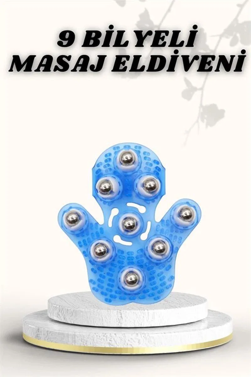 9 Bilyeli Masaj Eldiveni Giyilebilir Plastik Vücut Sıkılaştırıcı görsel 2