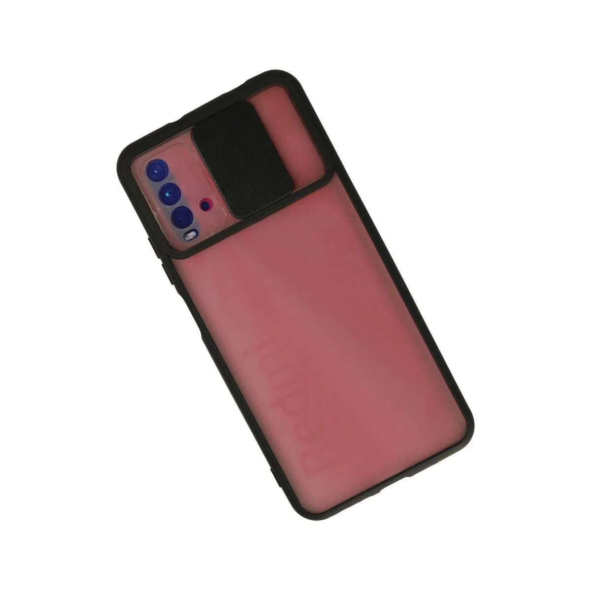Xiaomi Redmi 9t Kılıf Palm Buzlu Kamera Sürgülü Silikon - Siyah görsel 2
