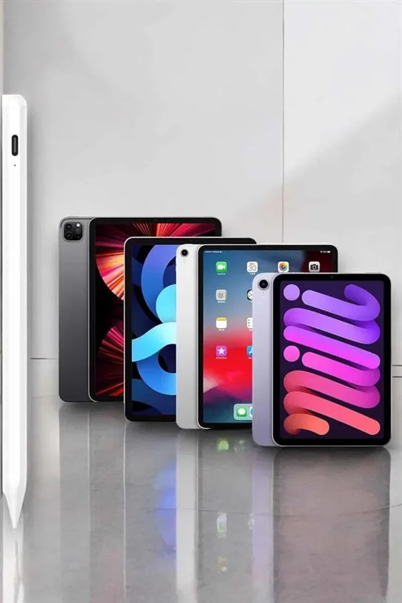 Dokunmatik Kalem Beyaz Şarjlı Yedek Uçlu Android ve İOS Uyumlu görsel 5