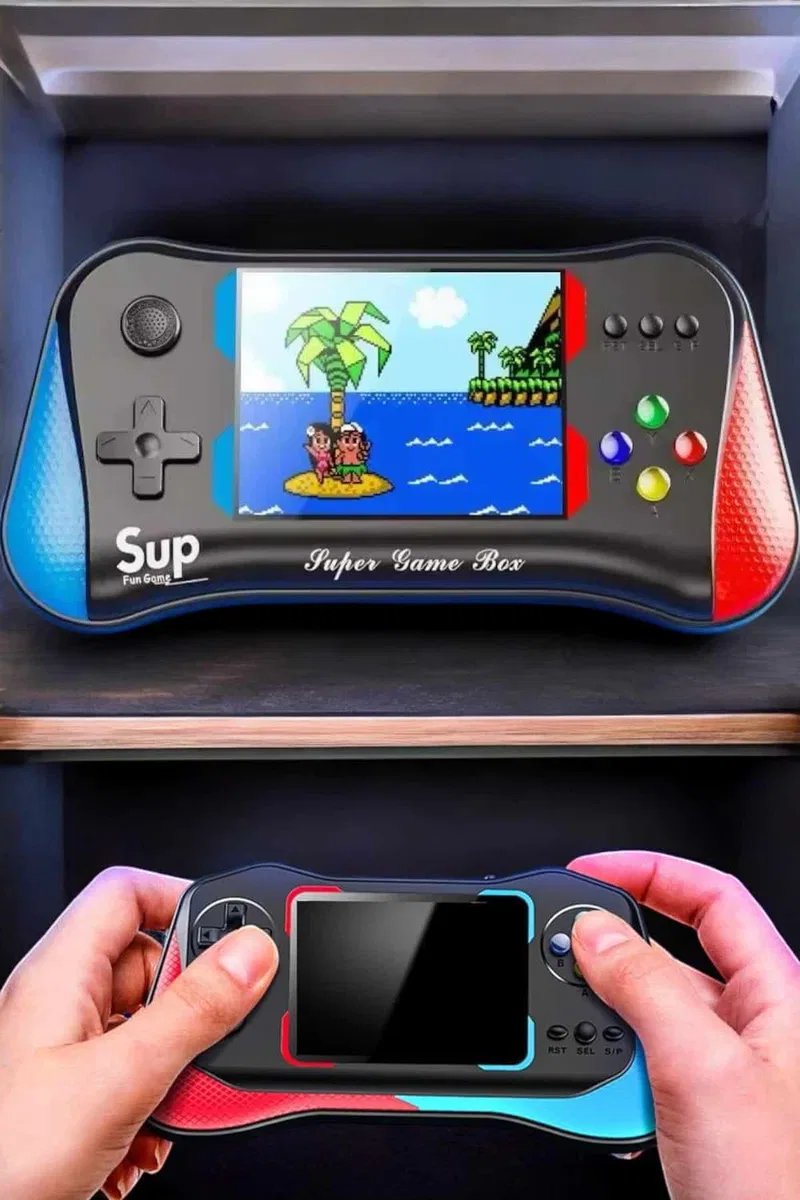 Retro 500 Oyunlu Nostaljik Oyunlu El Atari Gamebox Oyun Konsolu Çift Destekli görsel 2