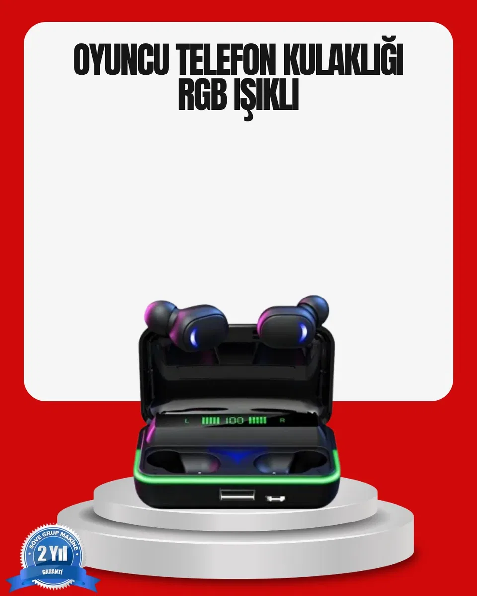 RGB Oyuncu Bluetooth Kulaklık Düşük Gecikmeli Kablosuz 5. 1