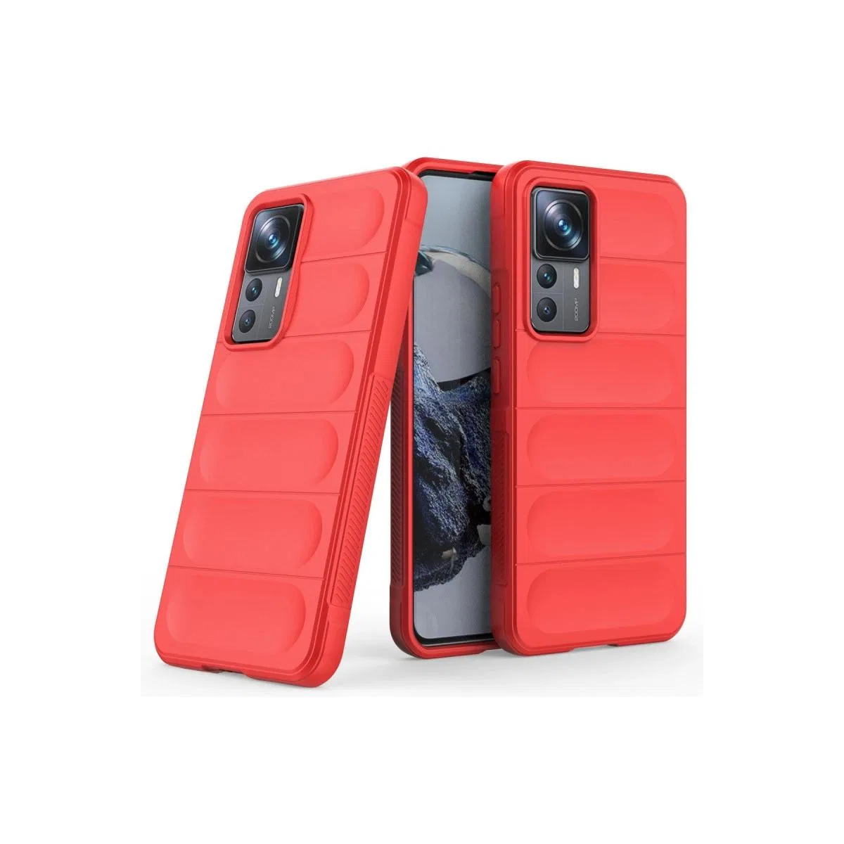 Xiaomi Mi 12t Pro Kılıf Optimum Silikon - Kırmızı görsel 2
