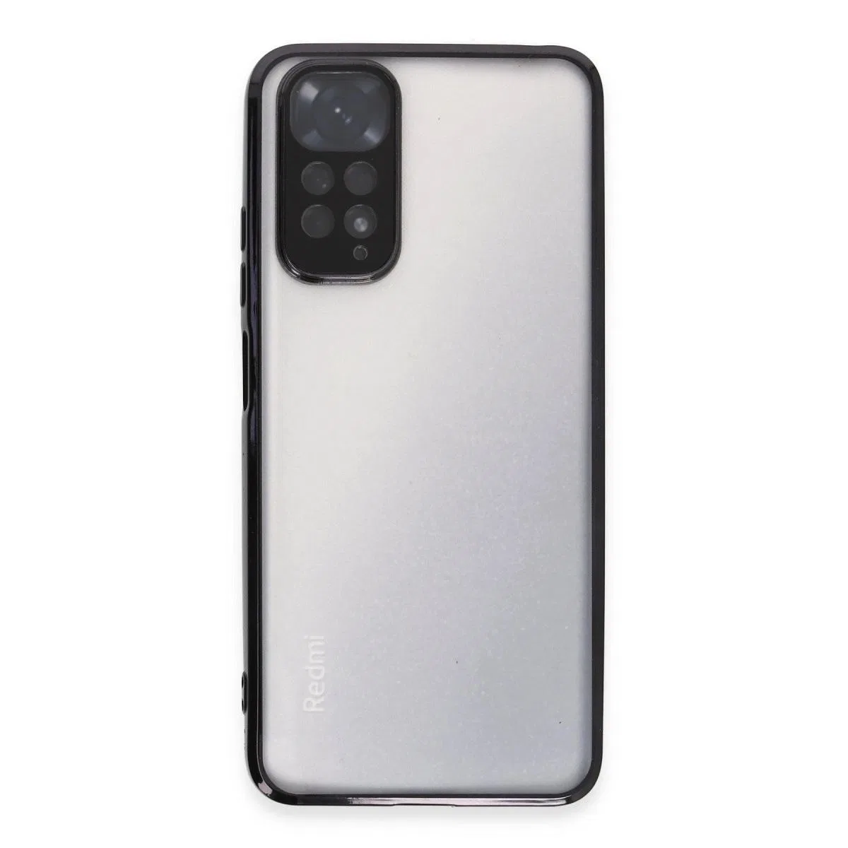 Xiaomi Redmi Note 11 Kılıf Razer Lensli Silikon - Siyah