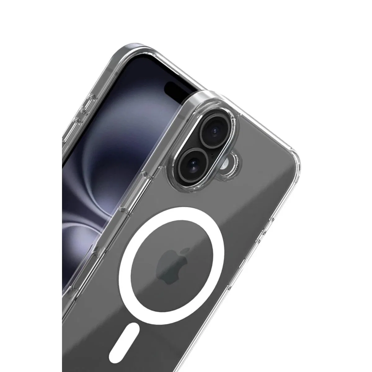 Apple İphone 17 Combo Sert Şeffaf Magsafe Kapak - Şeffaf görsel 3