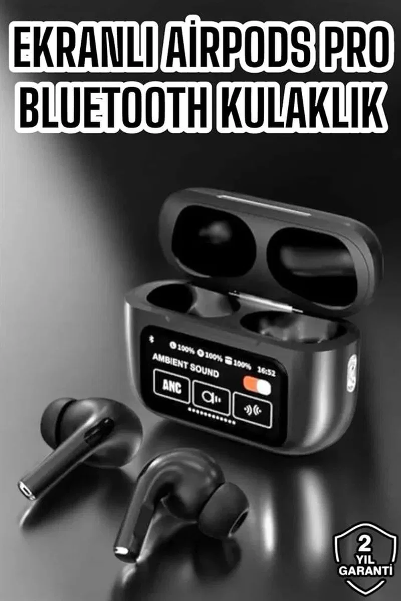 Yeni Nesil Bluetooth Kulaklık Ekranlı Yüksek Ses Kaliteli Uzun Şarj Süreli görsel 2