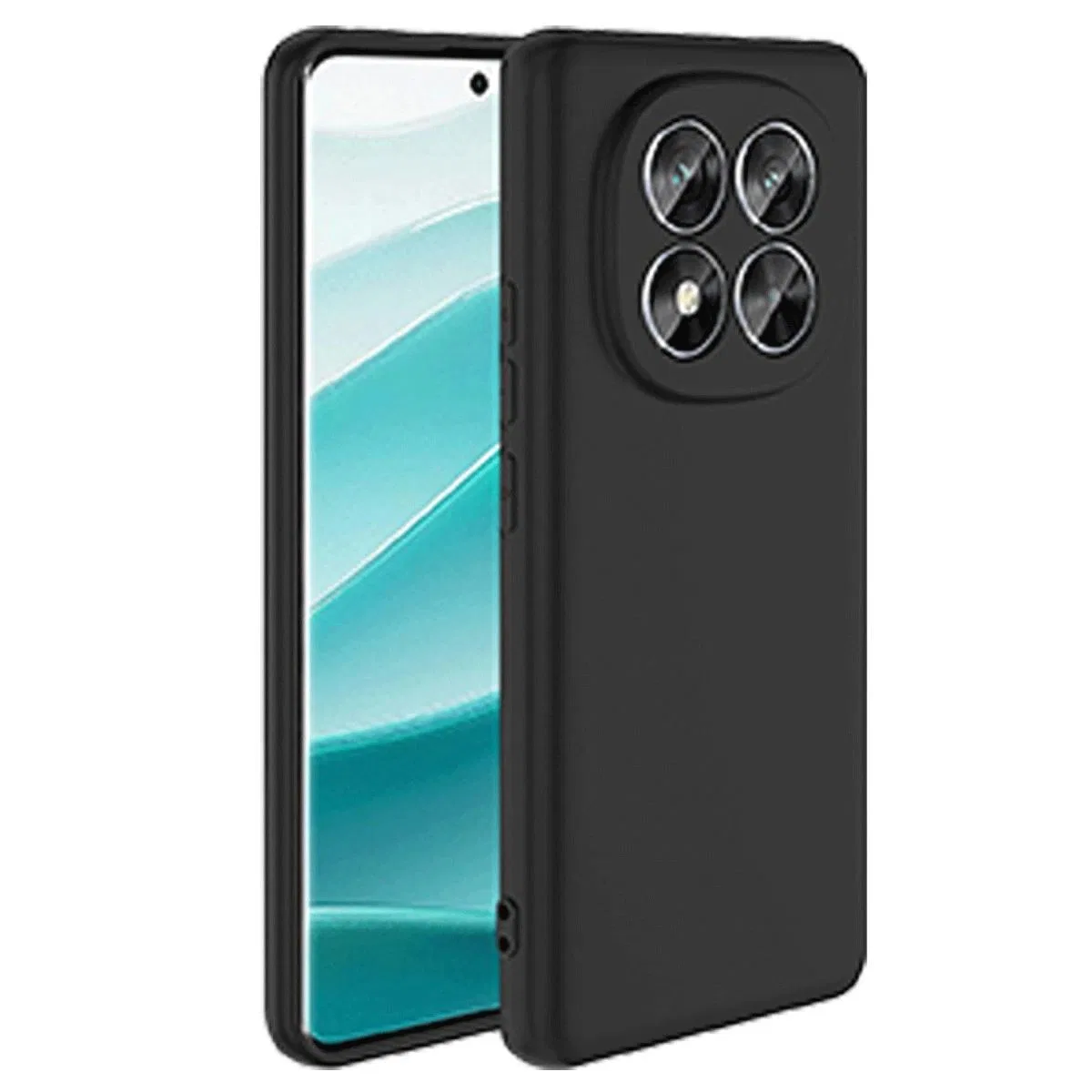 Xiaomi Redmi Note 14 Pro 5g Kılıf Nano İçi Kadife Silikon - Siyah