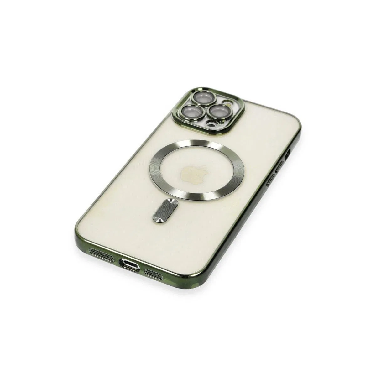 Apple İphone 12 Pro Max Kılıf Kross Magneticsafe Kapak - Koyu Yeşil görsel 5