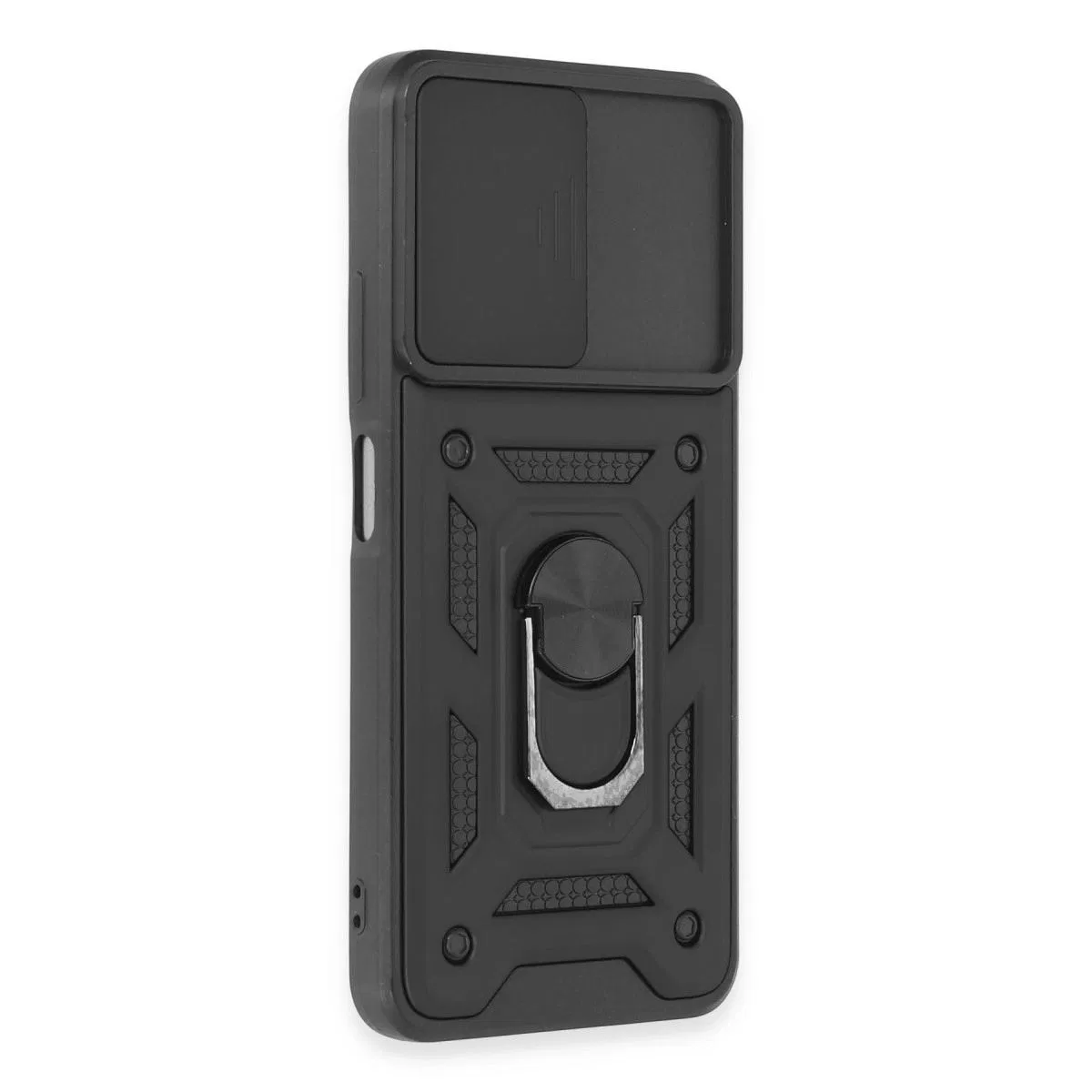Xiaomi Redmi Note 12 5g Kılıf Pars Lens Yüzüklü Silikon - Siyah görsel 2