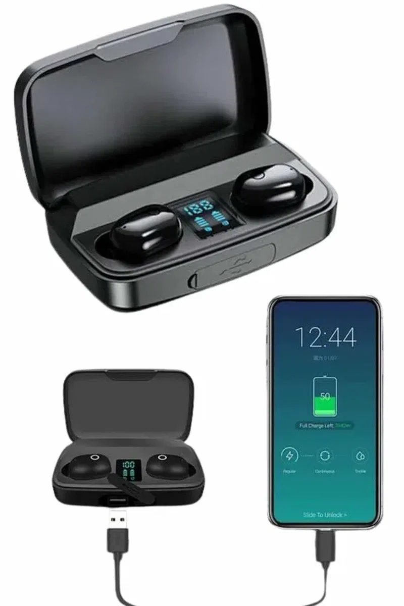 Kablosuz Dijital Göstergeli Çağrı Cevaplayabilen TWS 5. 0 Bluetooth Kulaklık görsel 3