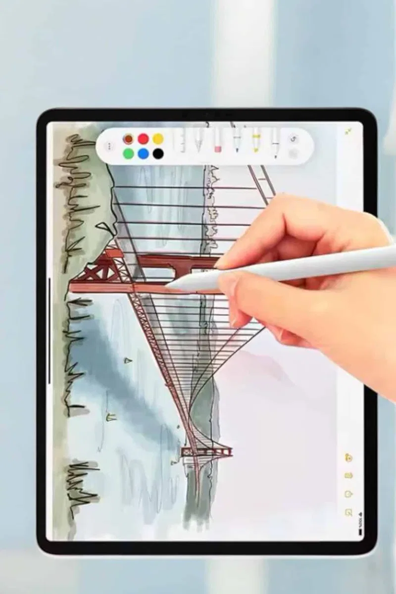 Tablet Kalemi iOS Android Windows Uyumlu Yedek Uçlu Universal Çizim Kalemi görsel 4