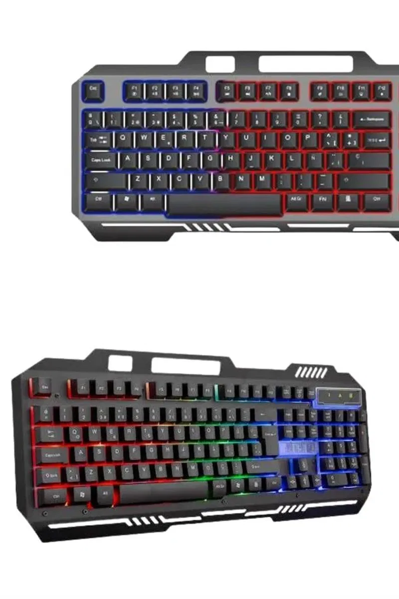 Gaming Oyuncu Klavyesi Led Aydınlatmalı Mekanik Hisli görsel 3