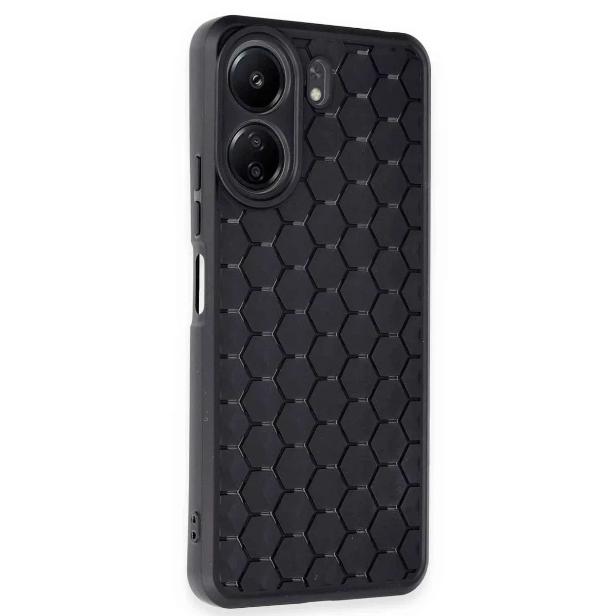 Xiaomi Redmi 13c Kılıf Petek Silikon Kapak - Siyah görsel 2