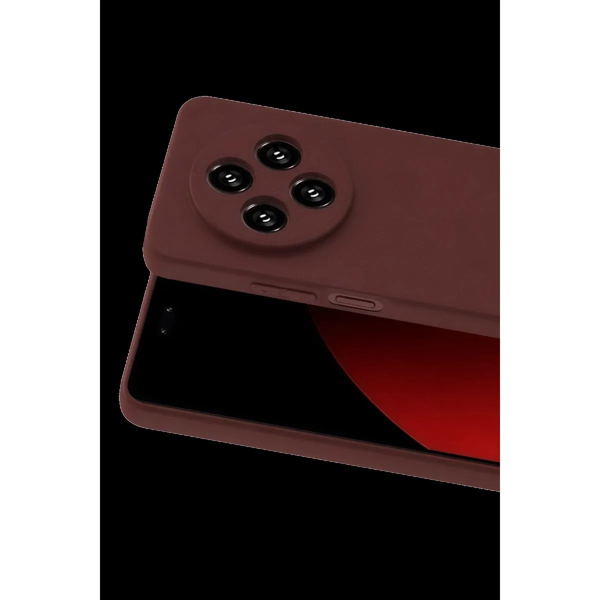 Xiaomi Redmi 14c Kılıf First Silikon - Bordo görsel 2