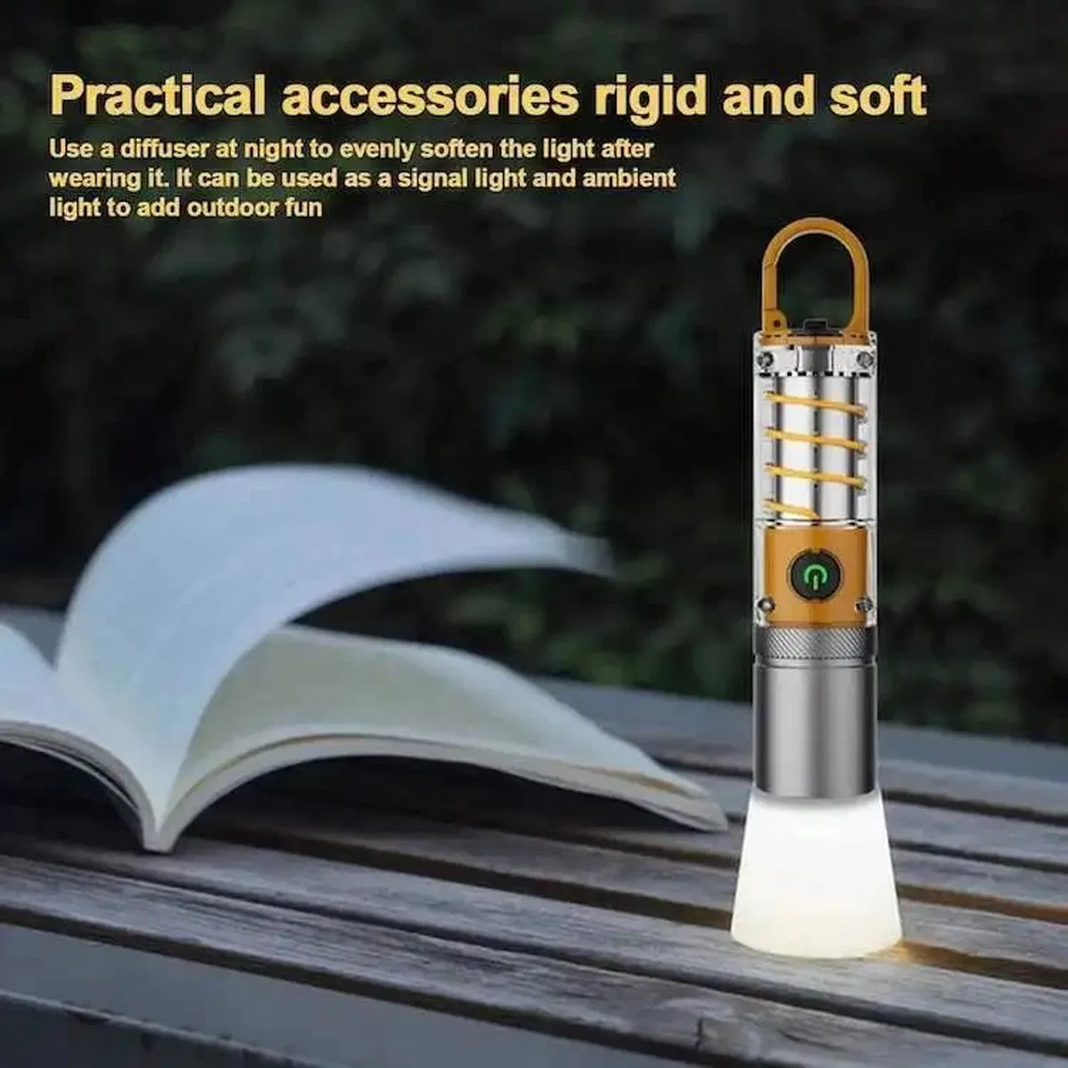 Ps-8915 10w Zoomlu Led Powerbank Özellikli Şarjlı Kamp El Feneri görsel 4