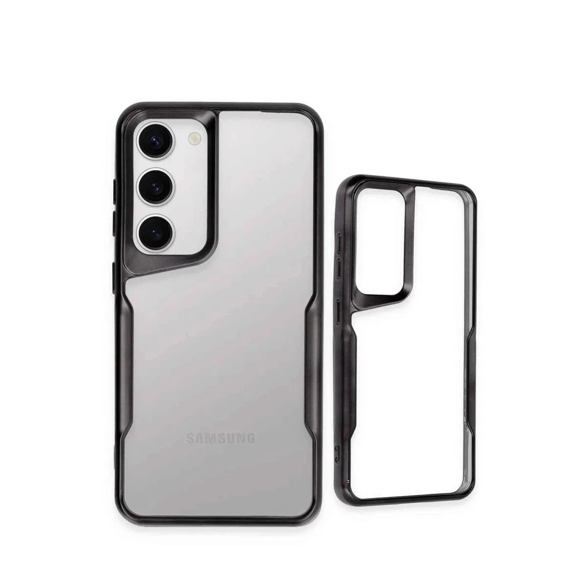 Samsung Galaxy S23 Kılıf Boyi Silikon Kapak - Siyah görsel 3