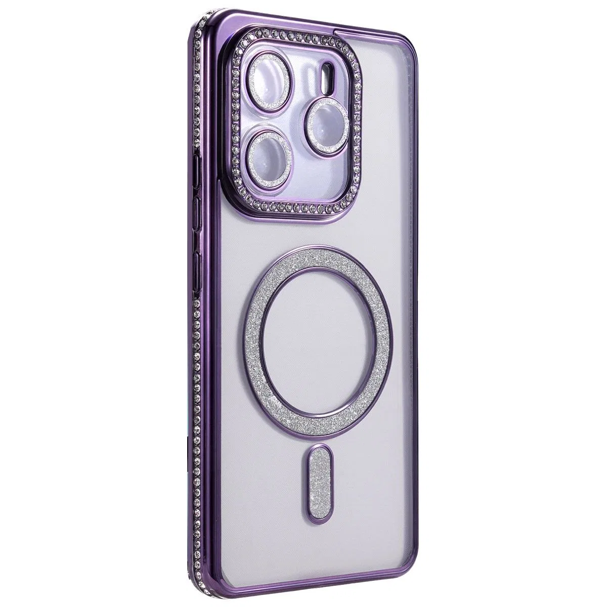 Xiaomi Redmi Note 14 4g Joke Simli Magneticsafe Kılıf - Derin Mor görsel 3