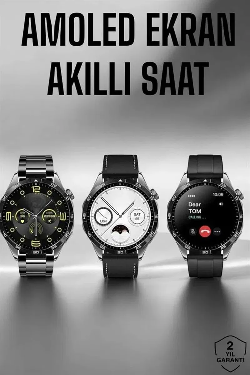 Akıllı Saat Metal Kordonlu GPS ve NFC Uyumlu Arama Cevaplayan görsel 2